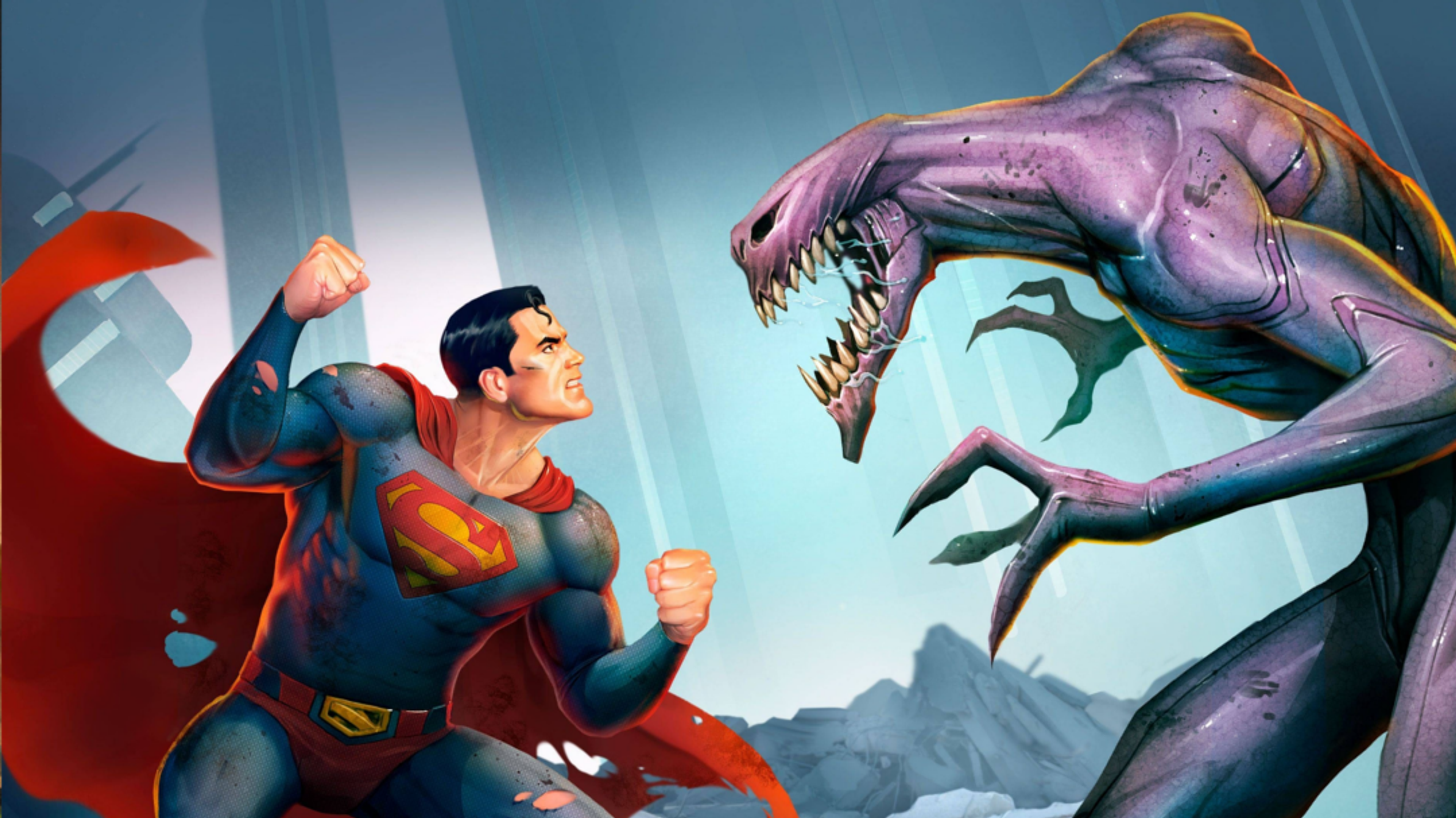 Promotional banner for Superman: Man of Tomorrow.
