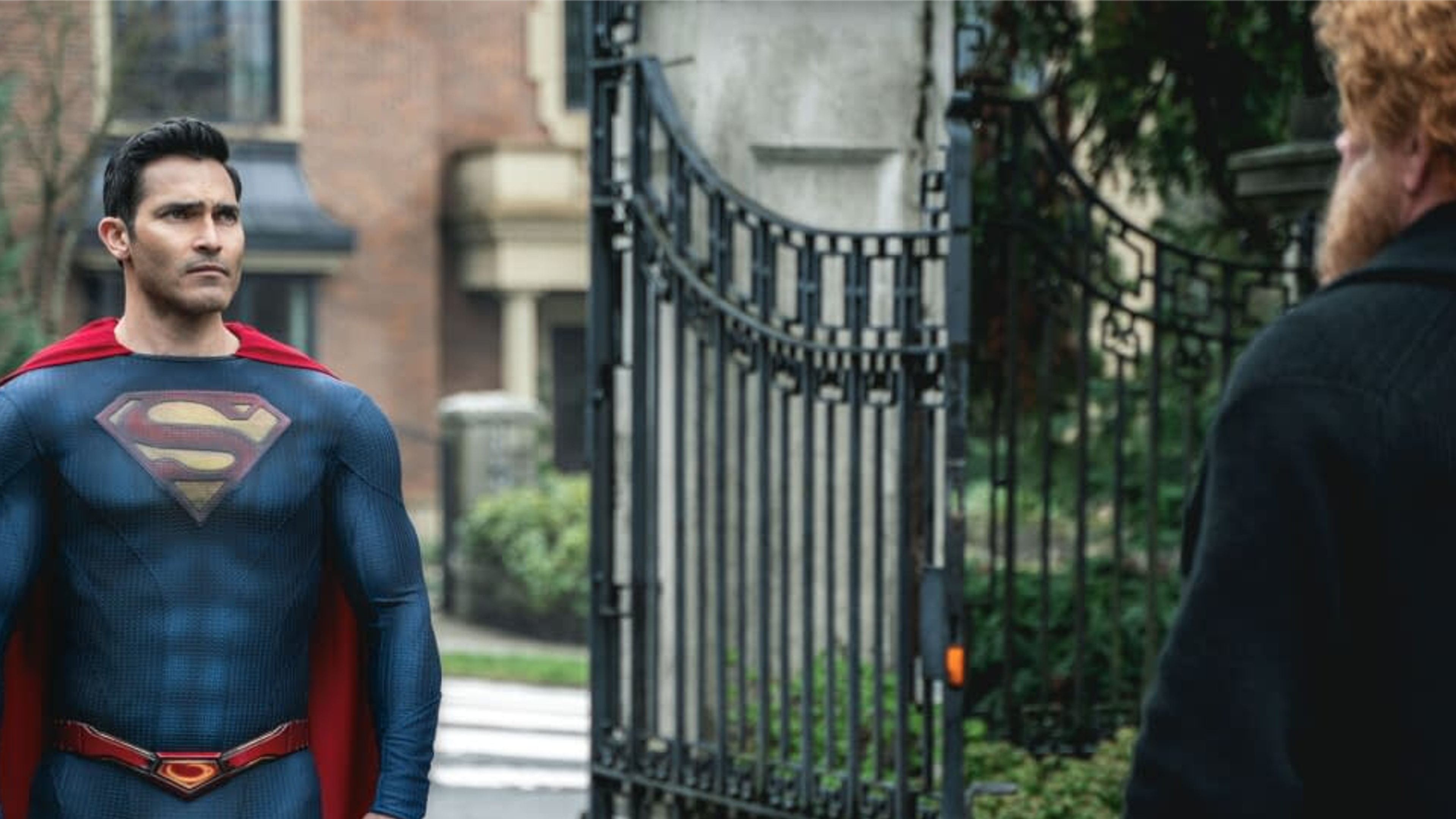 superman facing lex in a flashback