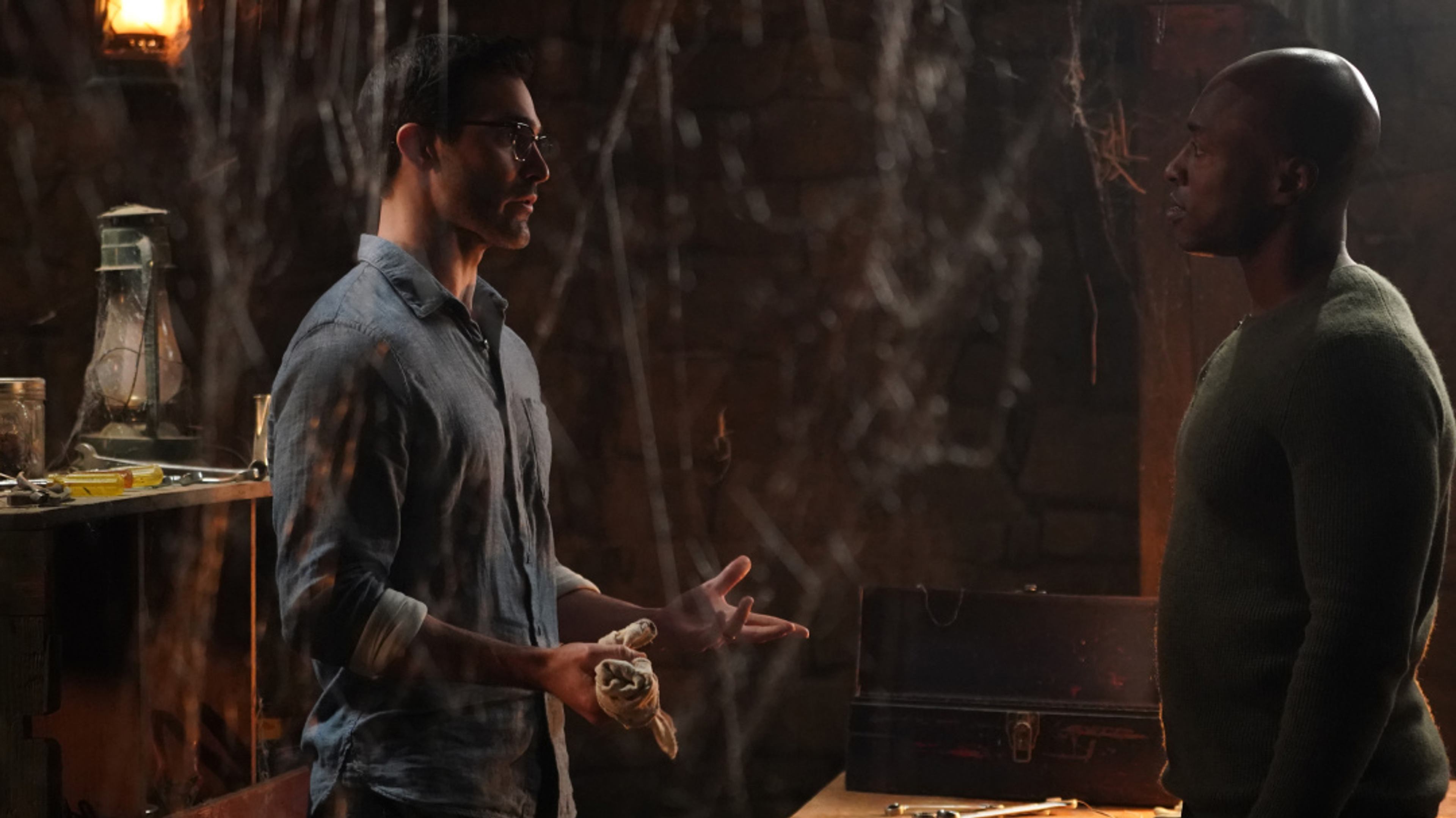 Clark Kent and John Henry Irons.