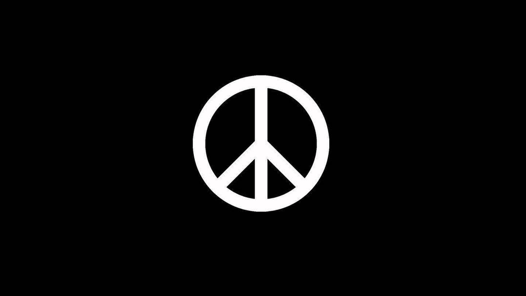 Peace symbol.