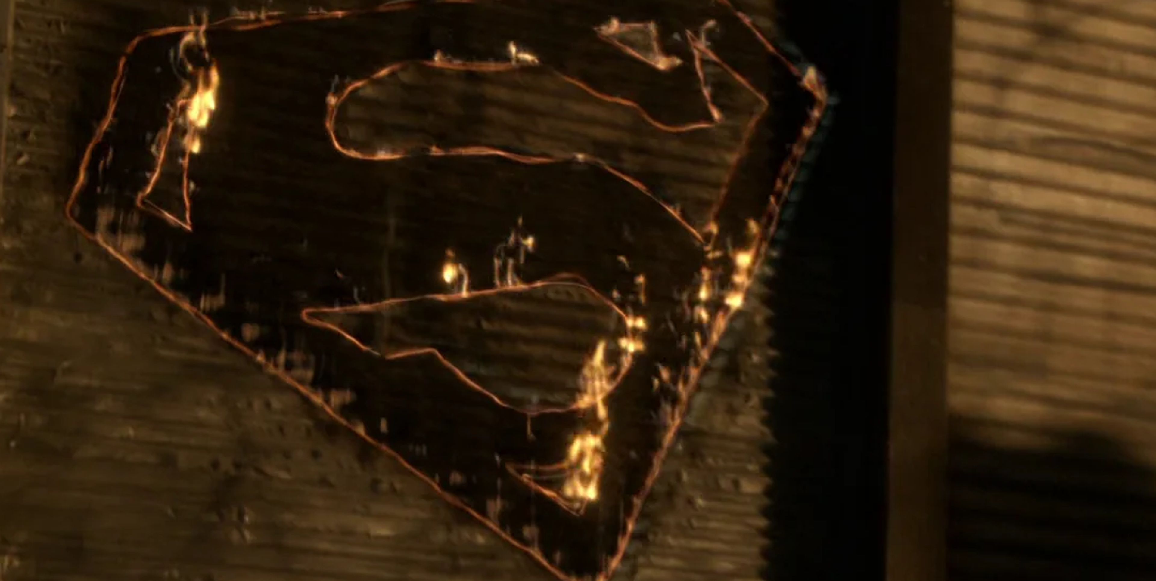 The Blur's symbol burnt into a wall.