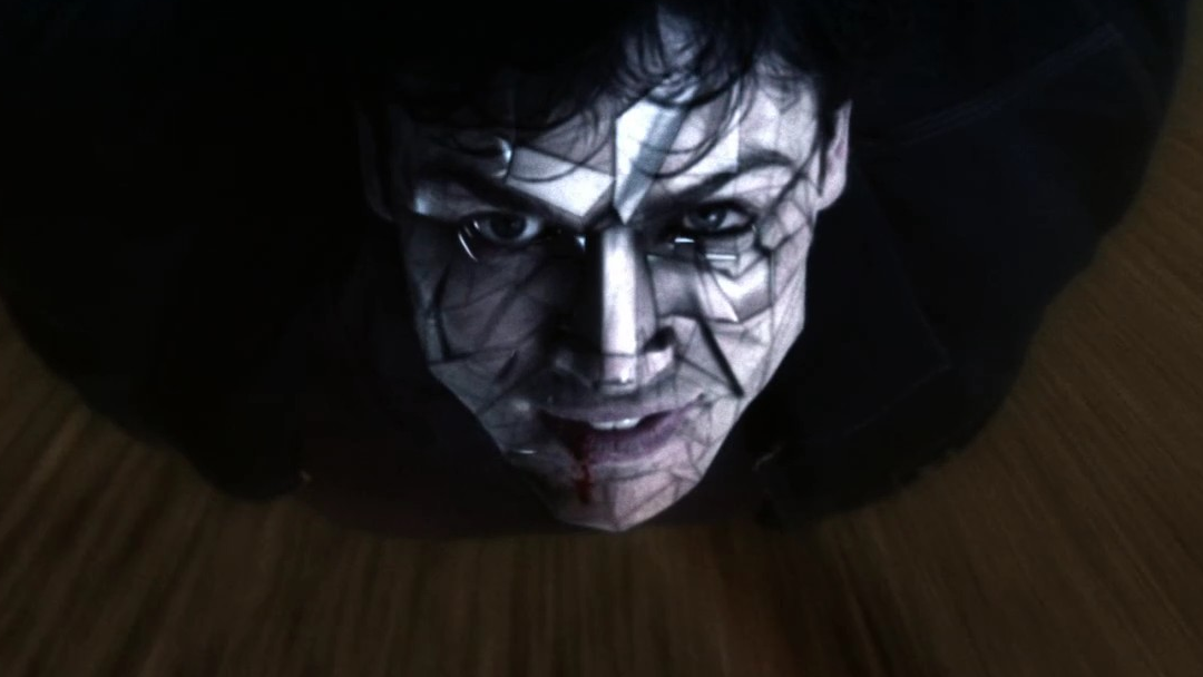 Bizarro is flying at the camera.