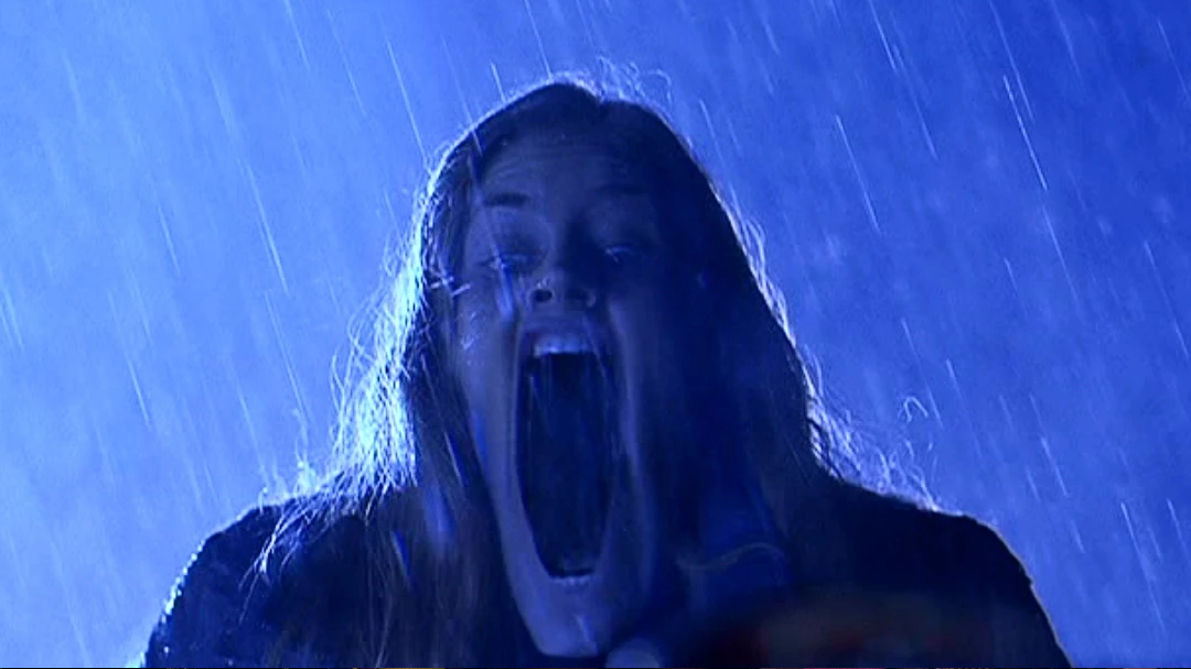 Amy Adams eating a CGI deer.