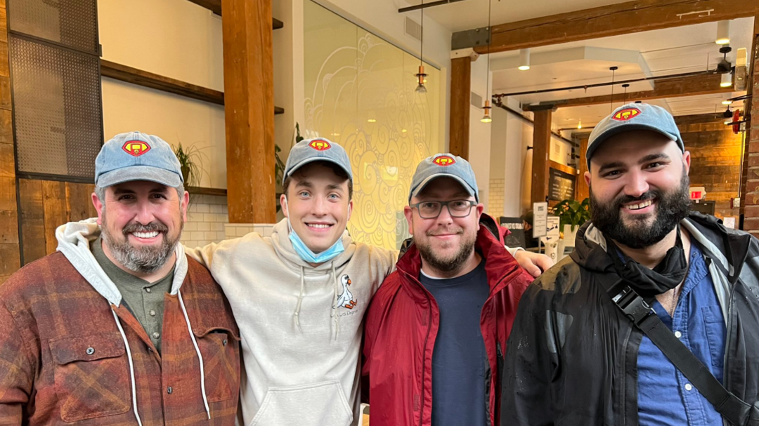 Jordan Elsass with the SHoE crew.