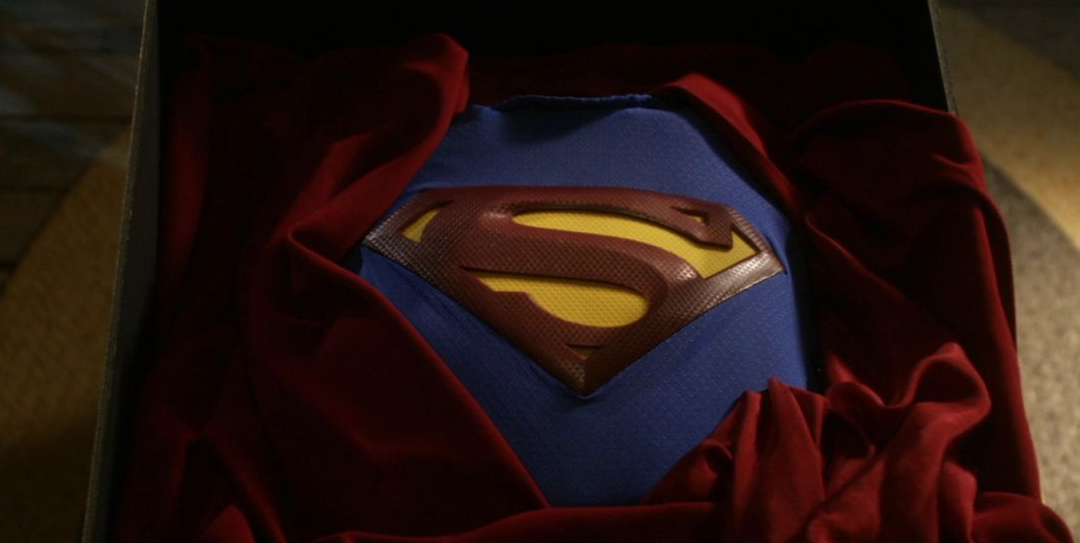 The Superman suit in a box.