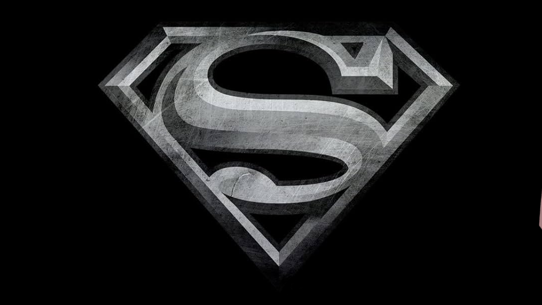 Metallic Superman logo.