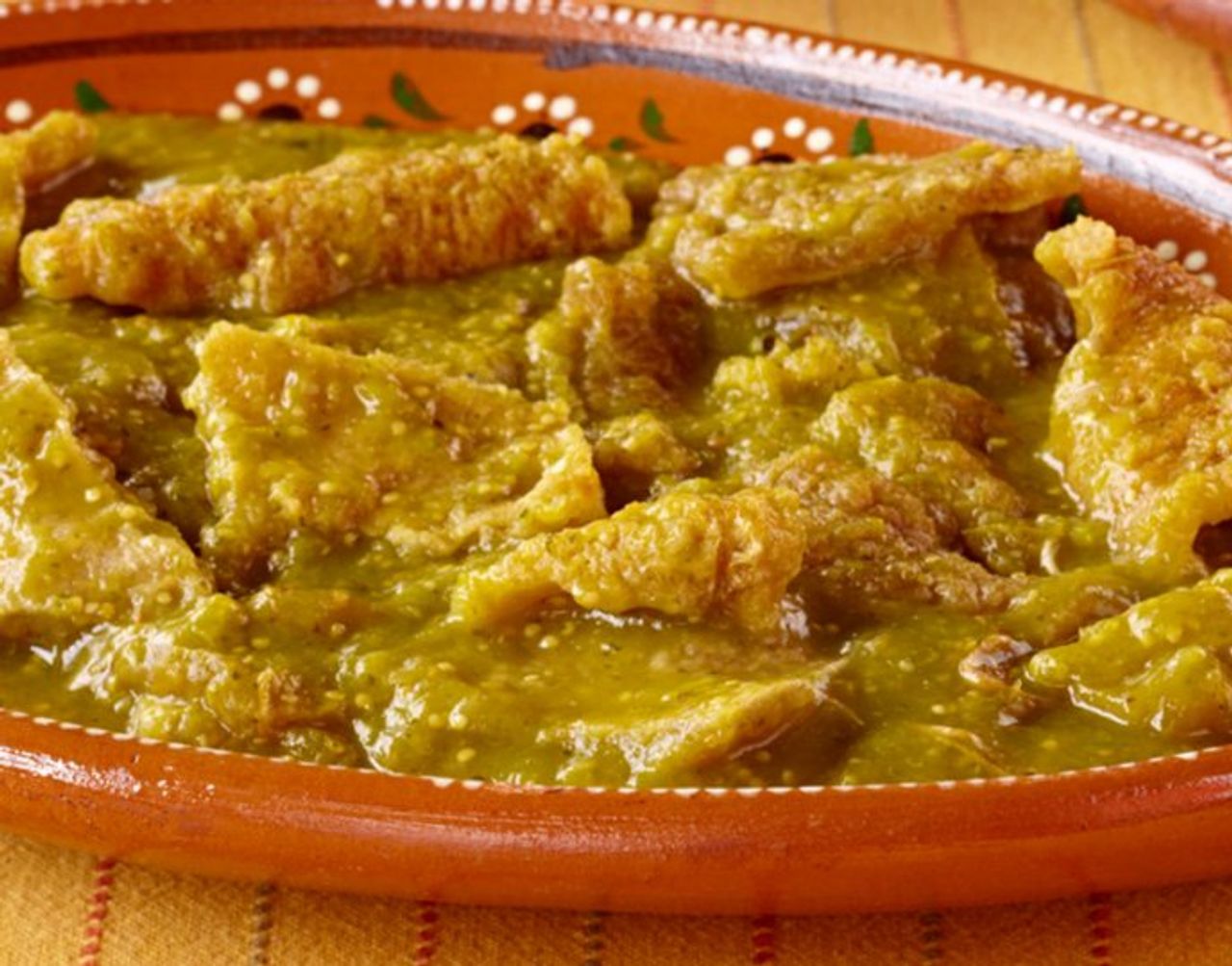 Chicharron en salsa verde
