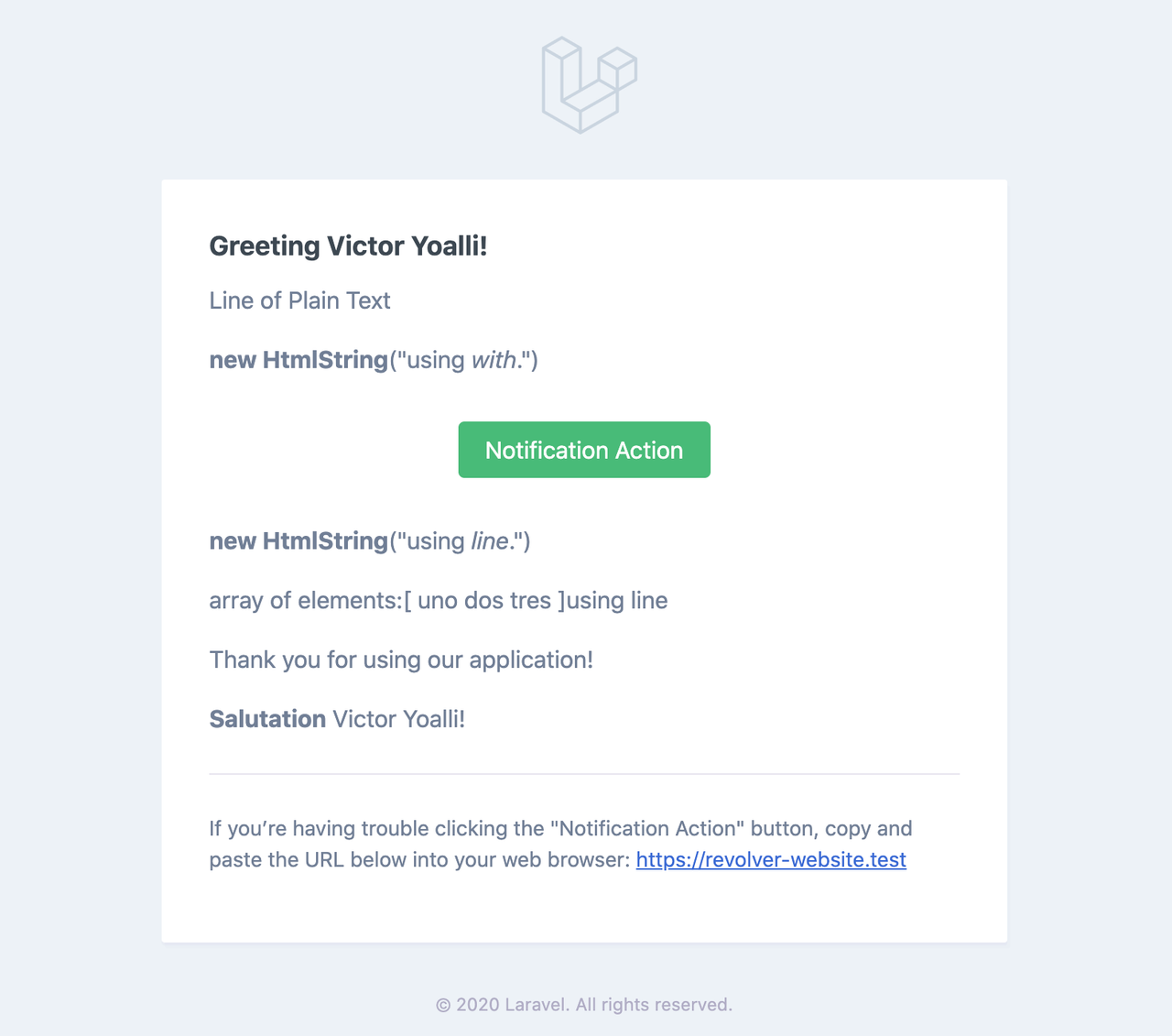 Laravel Email Notification Example