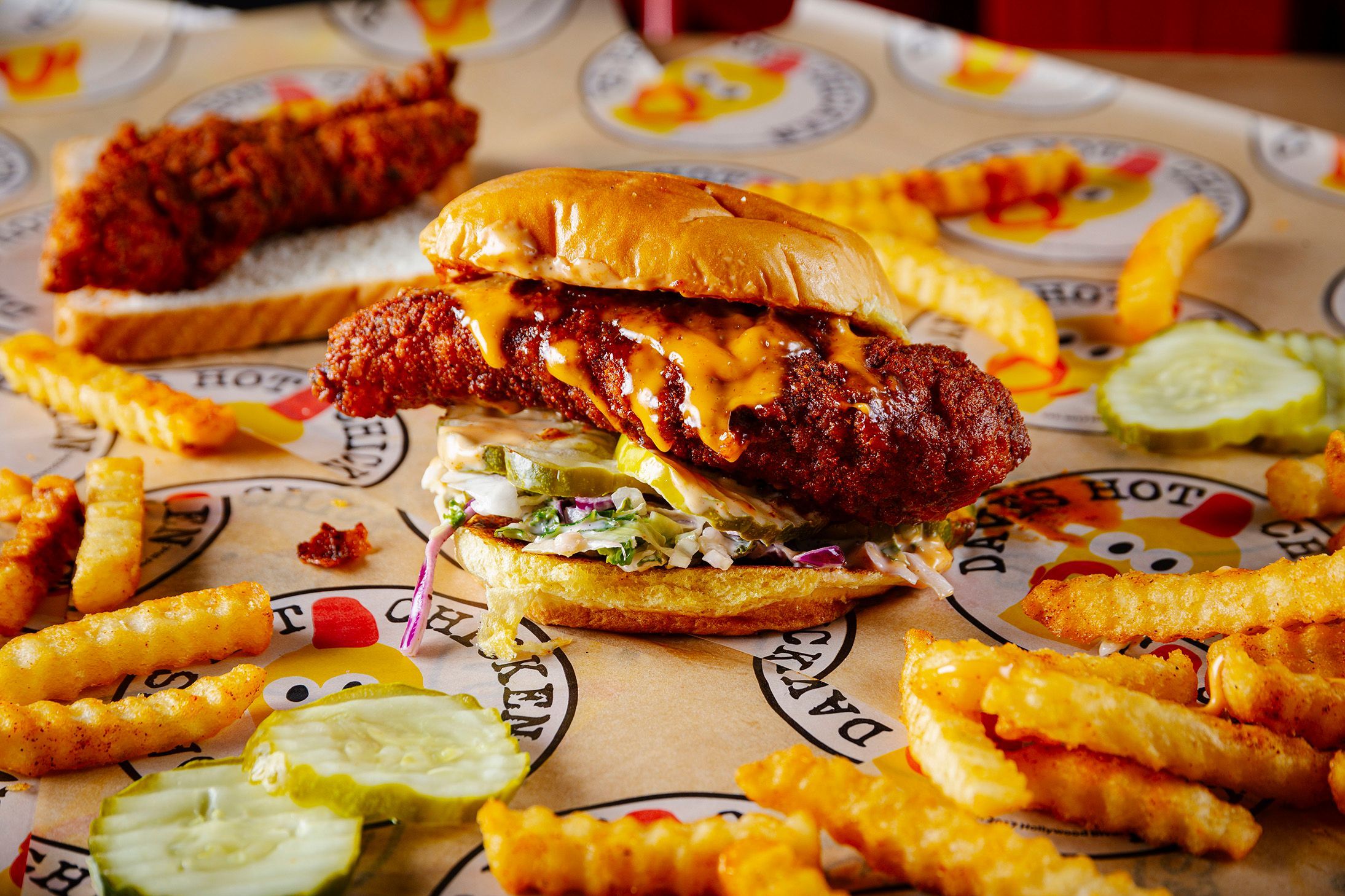 Dave's Hot Chicken sliders and tenders