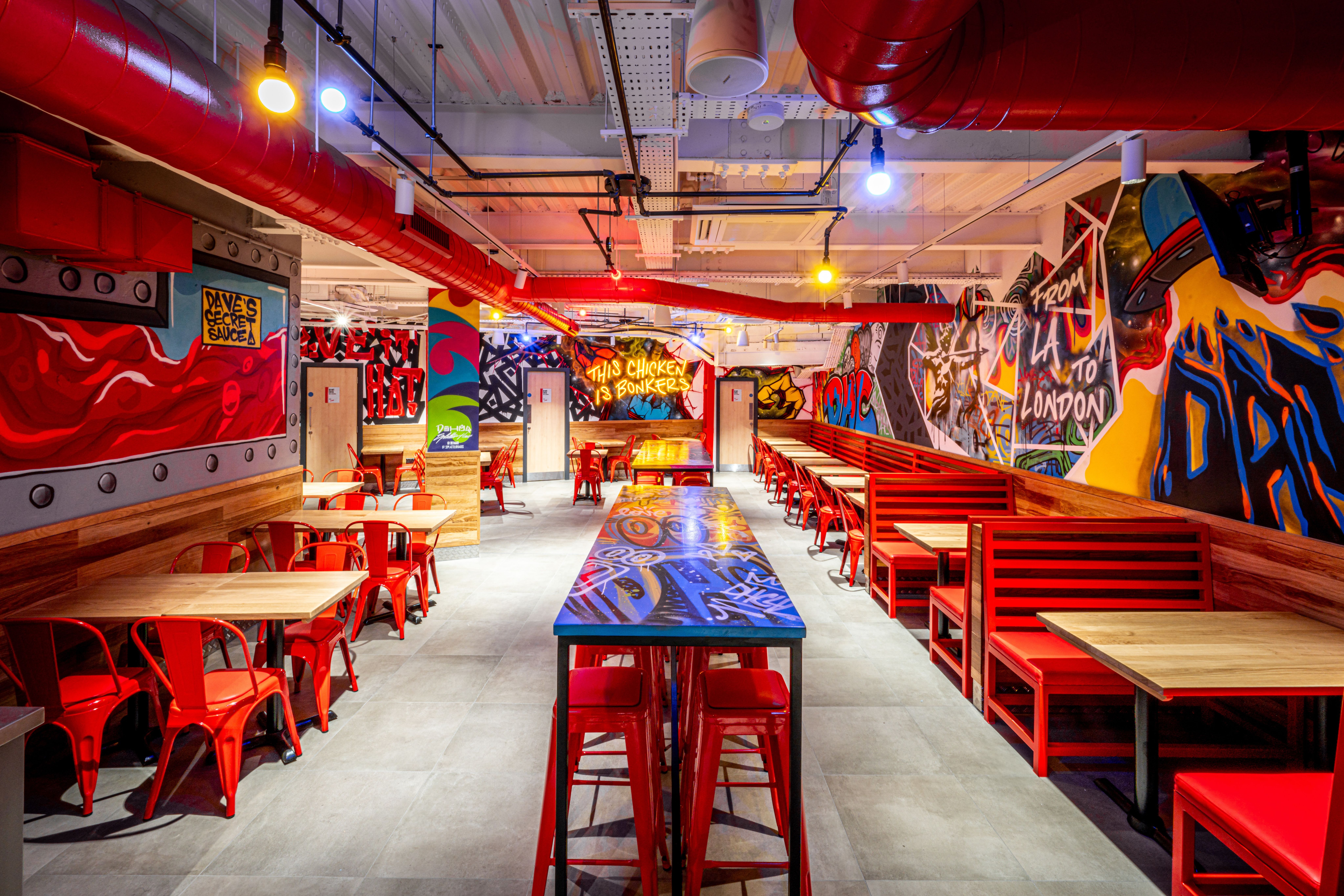Dave's Hot Chicken restaurant interior