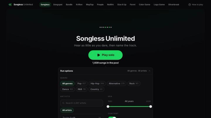 image of Songless Unlimited