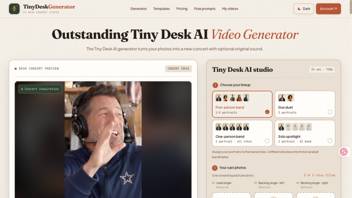 image of Tiny Desk Generator