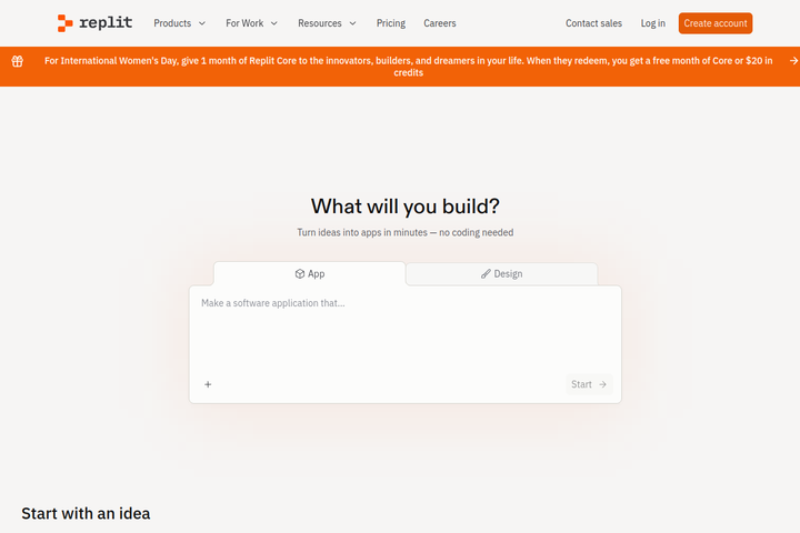 Screenshot of Replit