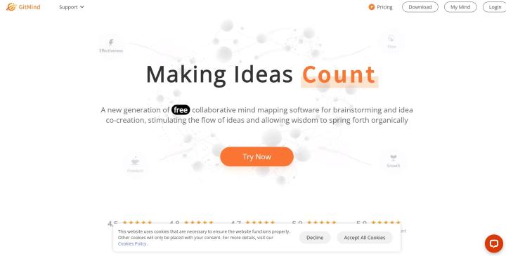 Screenshot of GitMind