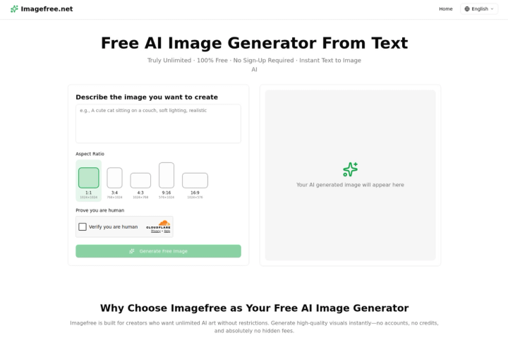 Screenshot of Imagefree