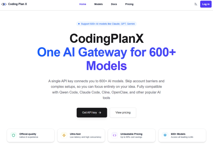 Screenshot of CodingPlanX
