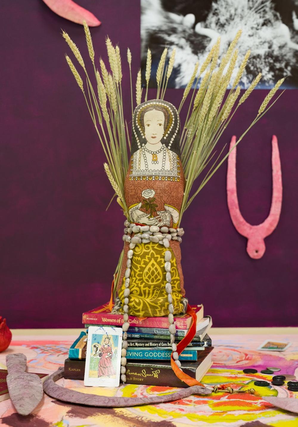 An image of Crying the Neck, 2023 by Nina Royle and Lucy Stein in Acts of Gathering curated by Misha Curson and Hannah Hooks at The Eden Project