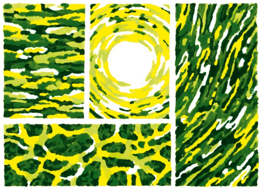 Illustration depicting flows of solar energy
