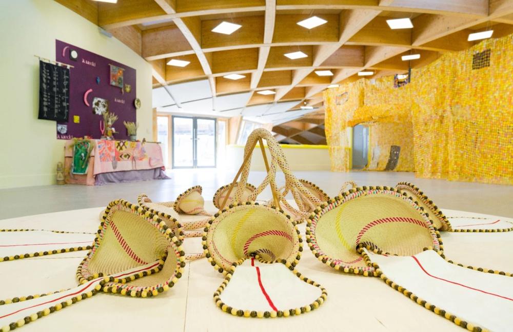 An image of Você Me Alimenta (You Feed Me), 2022 by Maria Nepomuceno in Acts of Gathering curated by Misha Curson and Hannah Hooks at The Eden Project