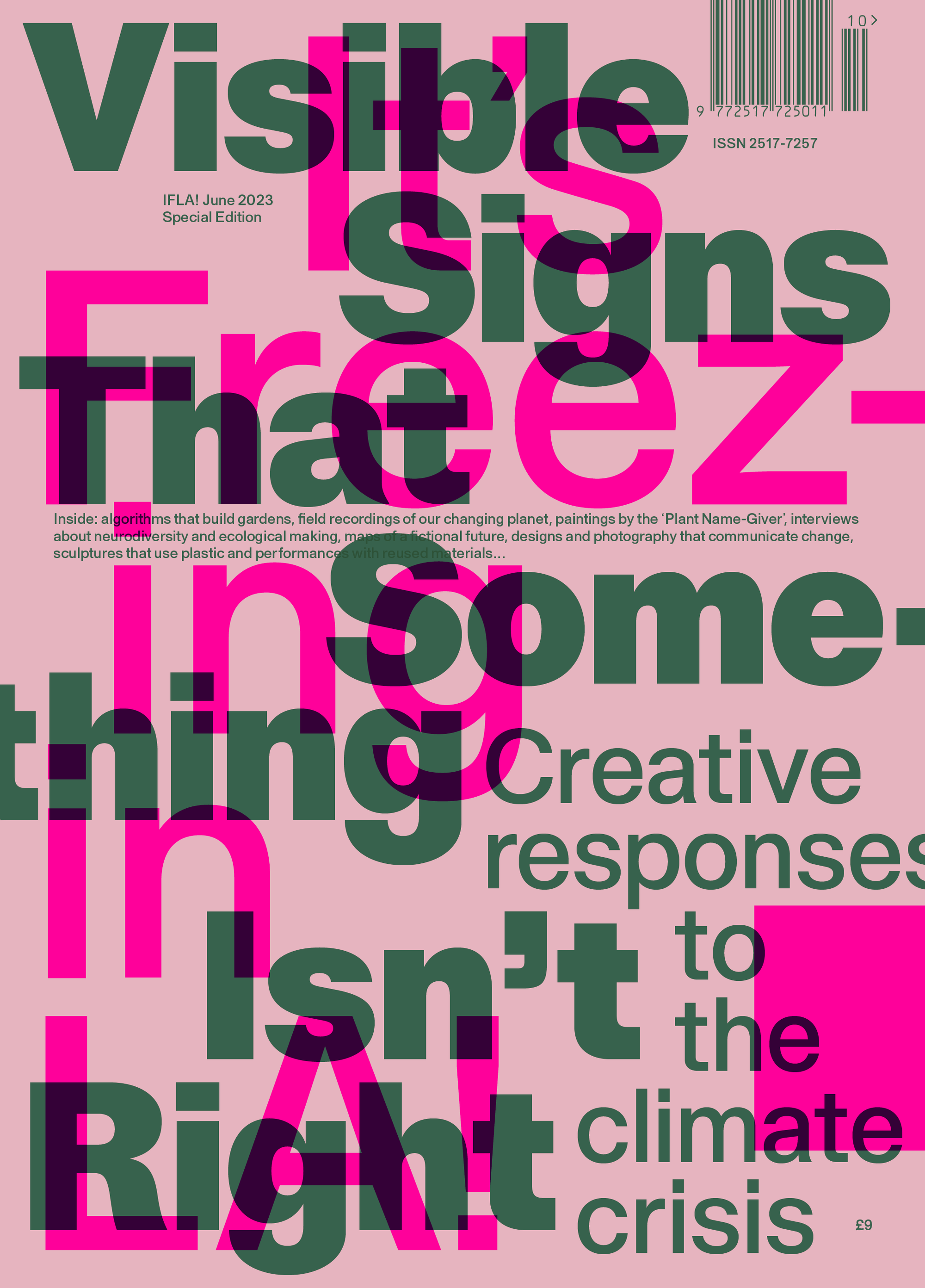 Cover of IFLA special edition 'Visible Signs That Something Isn't Right'