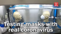Researchers Test Masks Using Coronavirus