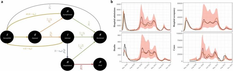Estimating the population effectiveness of interventions against COVID-19 in France: A modelling study