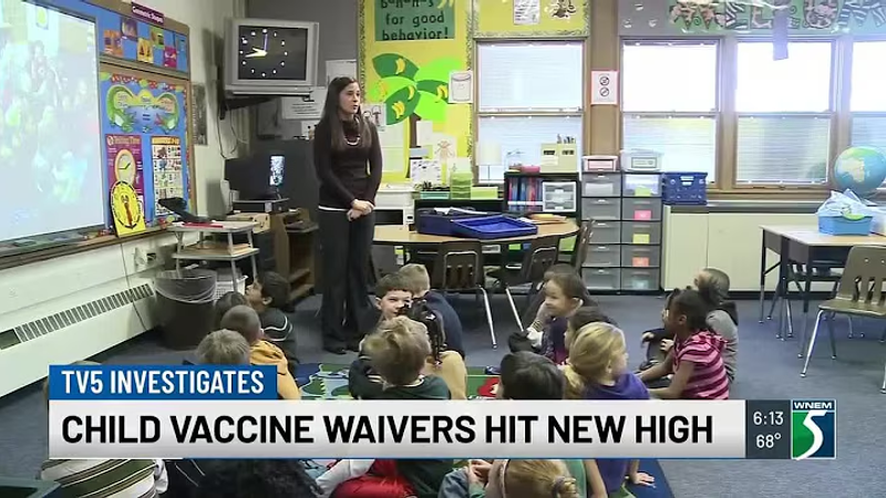 Child vaccine waivers hit new high