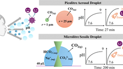 Measurements of Surrogate Respiratory Sessile Droplet pH and Implications for Exhaled Respiratory Aerosol and Airborne Disease Transmission