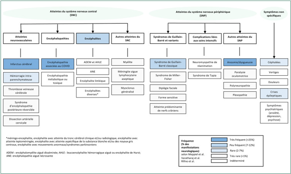 Manifestations neurologiques associées au COVID-19