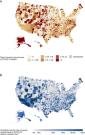 Excess natural-cause mortality in US counties and its association with reported COVID-19 deaths
