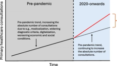 Excess primary healthcare consultations in Norway in 2024 compared to pre-COVID-19-pandemic baseline trends