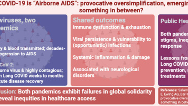 COVID-19 is “Airborne AIDS”: provocative oversimplification, emerging science, or something in between?