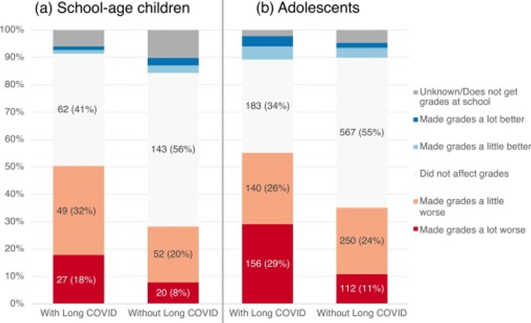 School Difficulties and Long COVID in Children and Adolescents