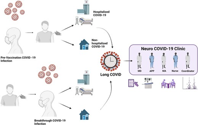 Vaccination prior to SARS-CoV-2 infection does not affect the neurologic manifestations of long COVID