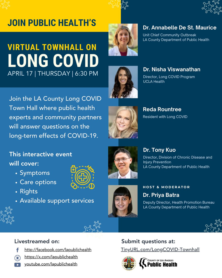 Public Health Virtual Town Hall on Long COVID