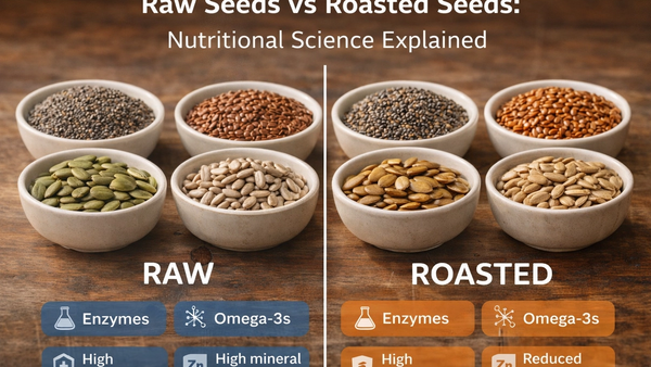 Raw vs Roasted Seeds Comparison