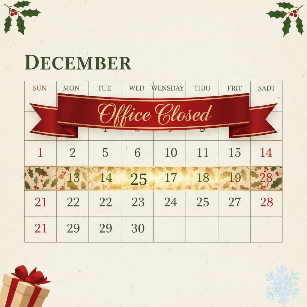 Techspert’s Holiday Schedule