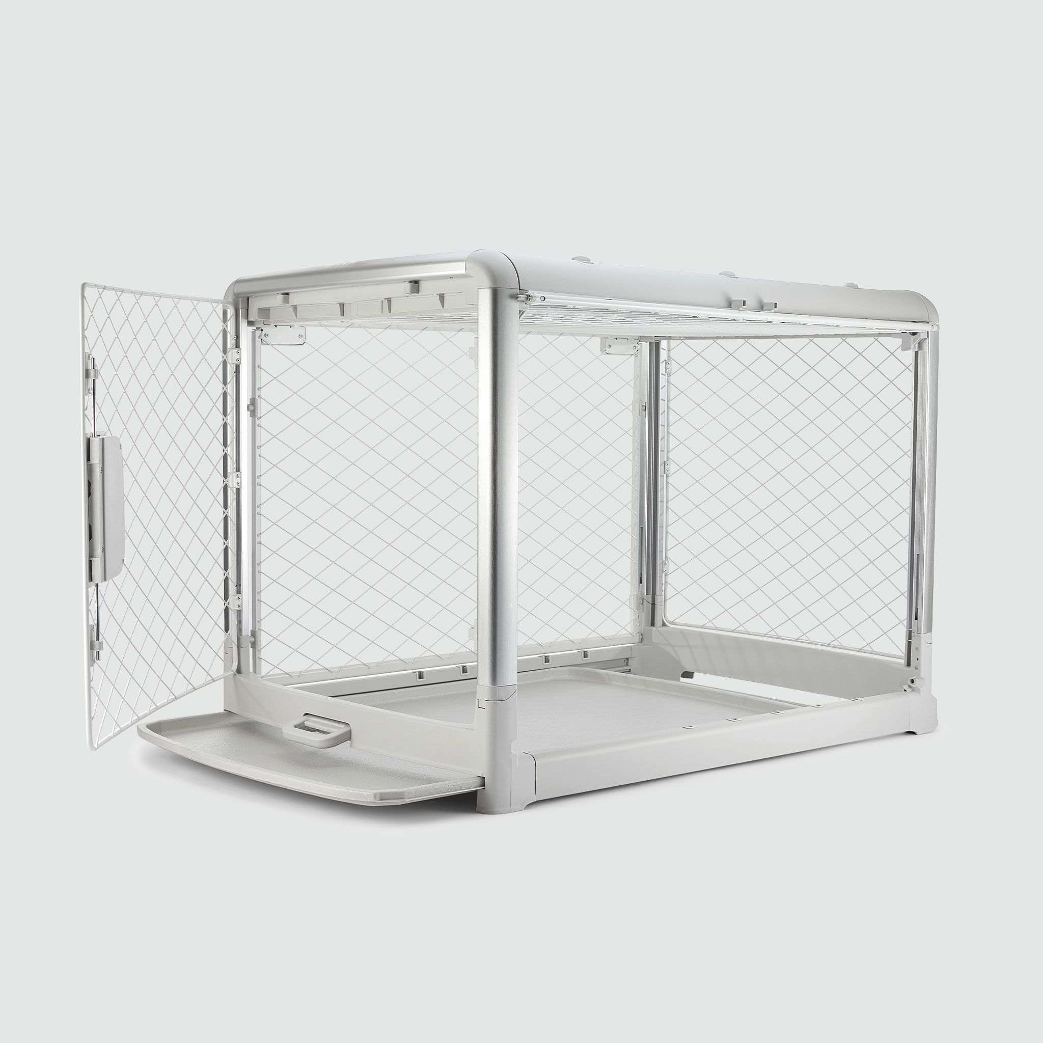 Diggs Revol Collapsible Dog Crate, Ash, Small