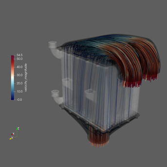 Manifold flow distribution studies of WCAC