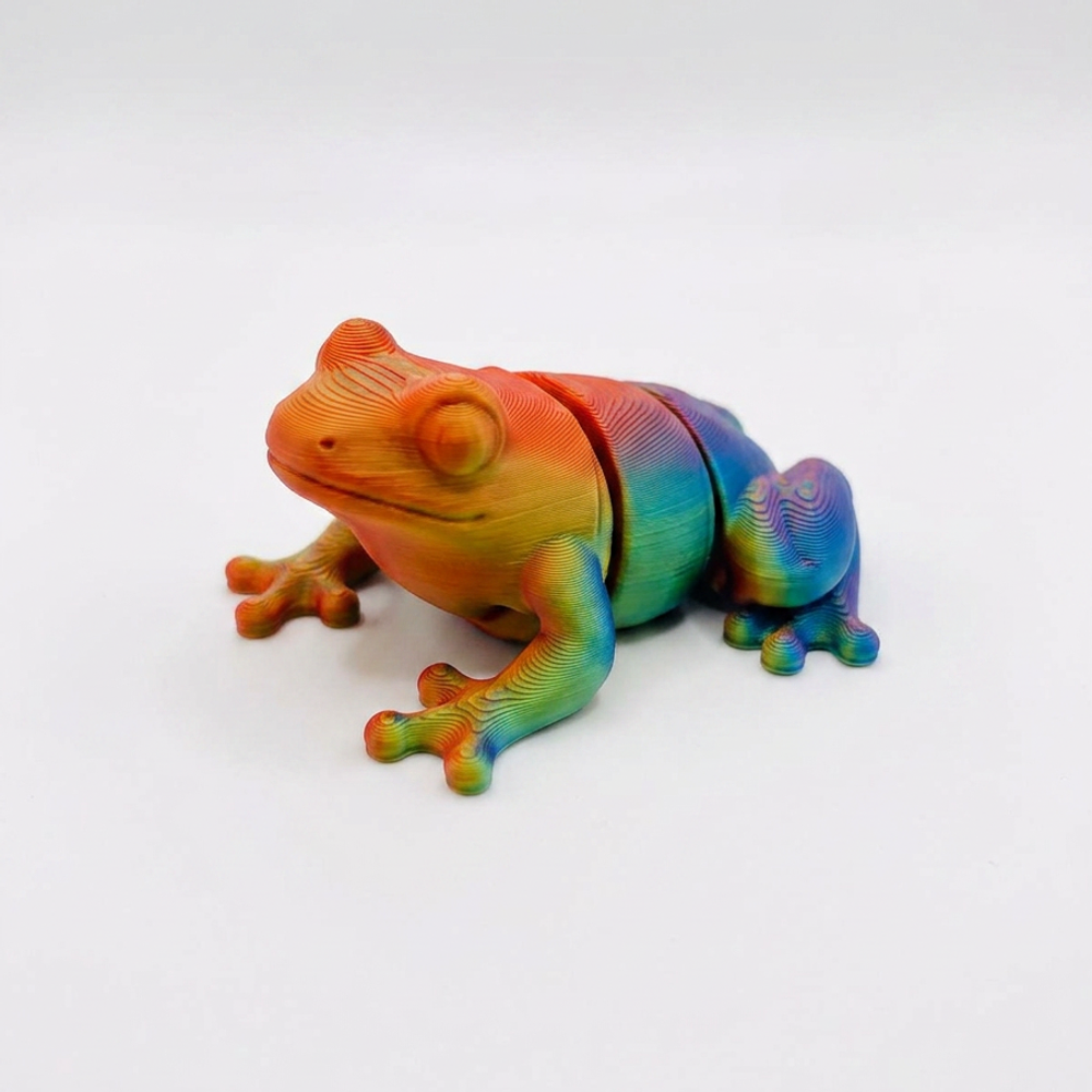 Hopscotch the Rainbow Tree Frog โ Articulated 3D Print โ photo 1