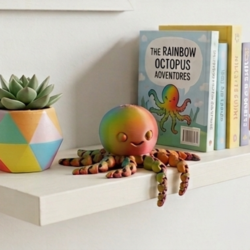 Wobbly the Mini Octopus โ Articulated 3D Print โ photo 3