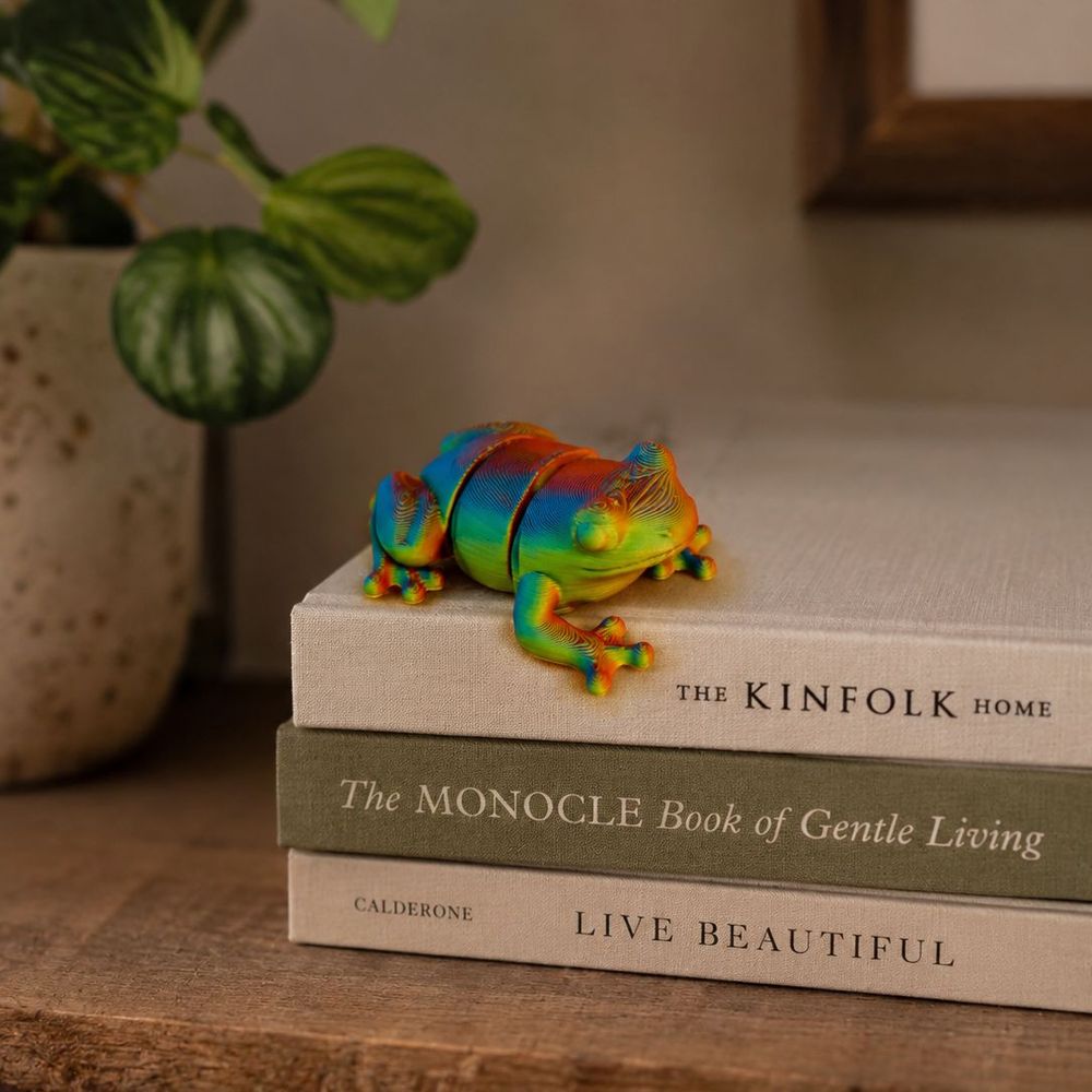 Hopscotch the Rainbow Tree Frog โ Articulated 3D Print โ photo 3