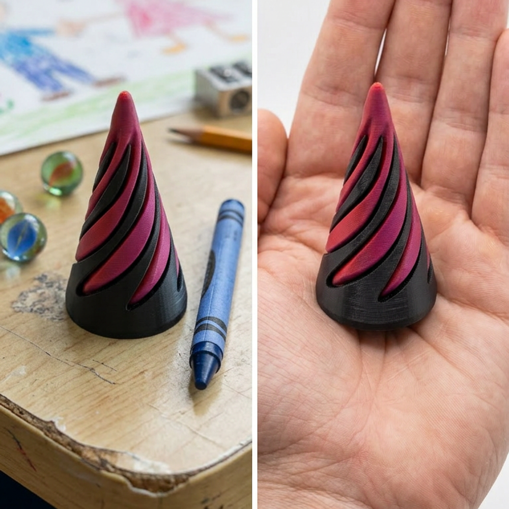 Twisty โ Spiral Fidget Cone 3D Print โ photo 2