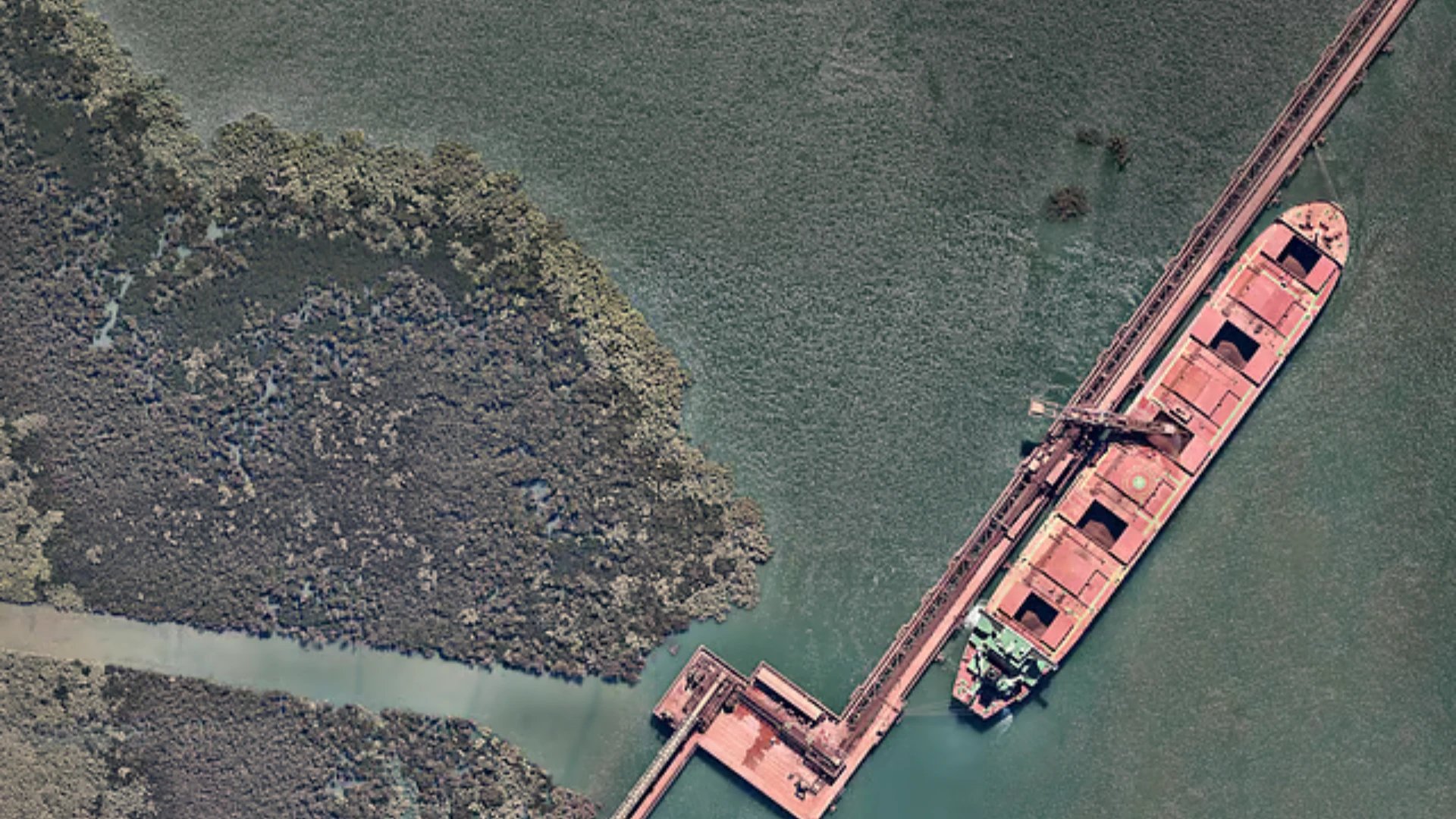 Australian mining aerial view