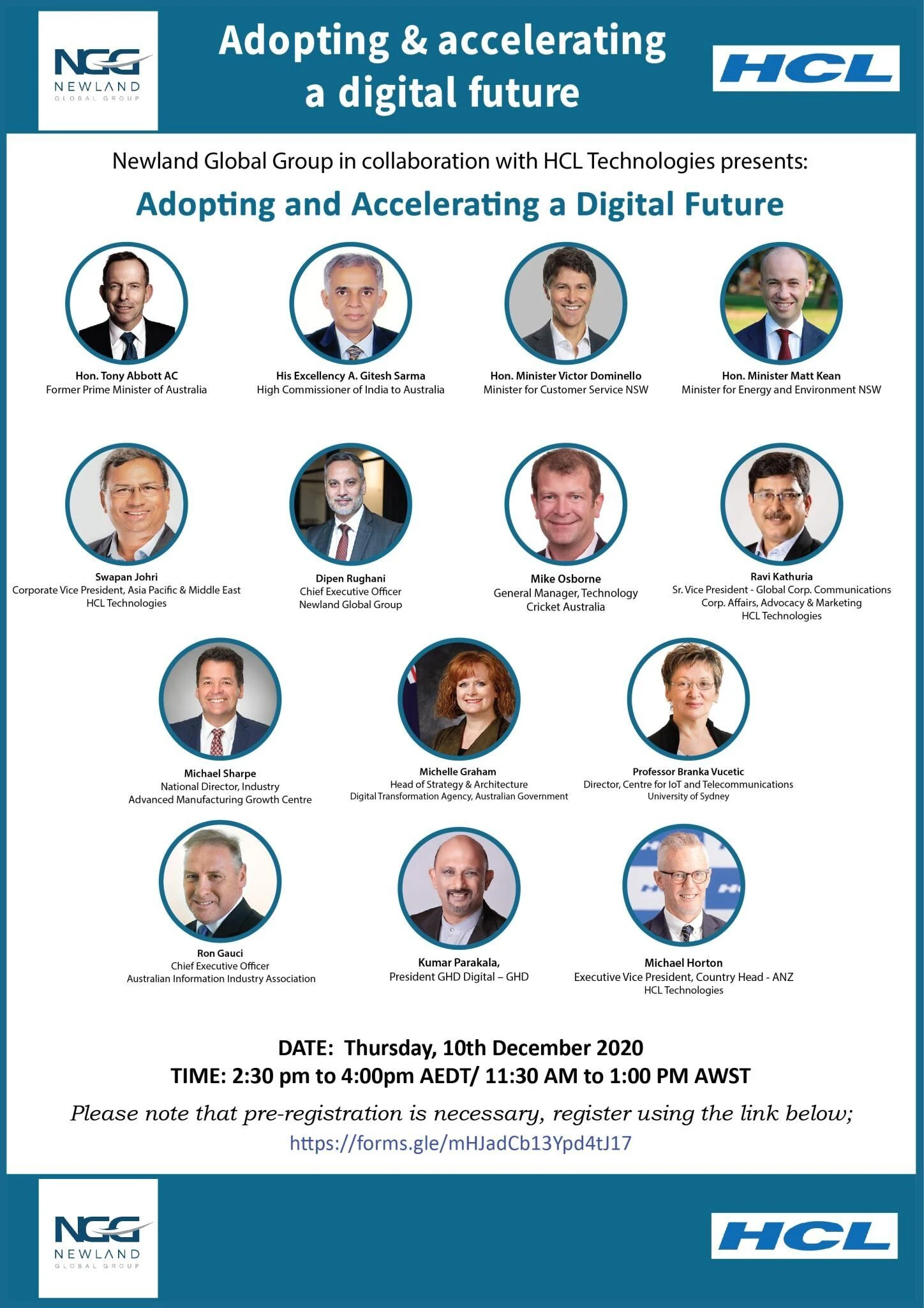 Speakers of the Day - 2020