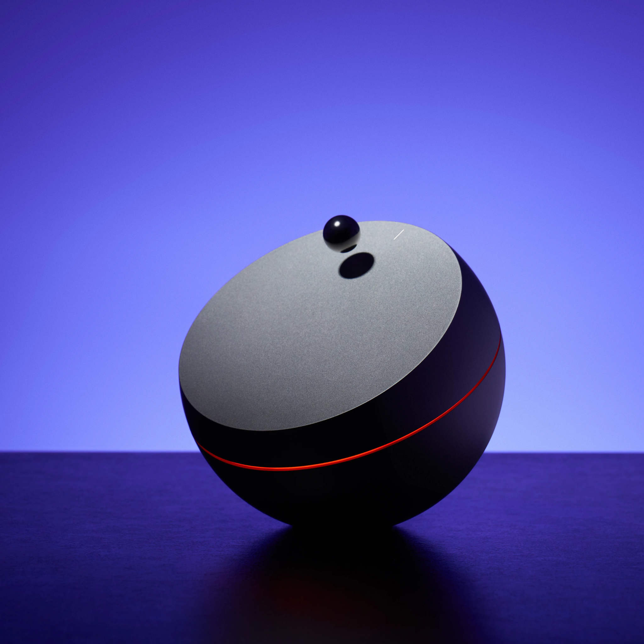 The Gravity Universe Time, a levitating sphere orbiting above its base