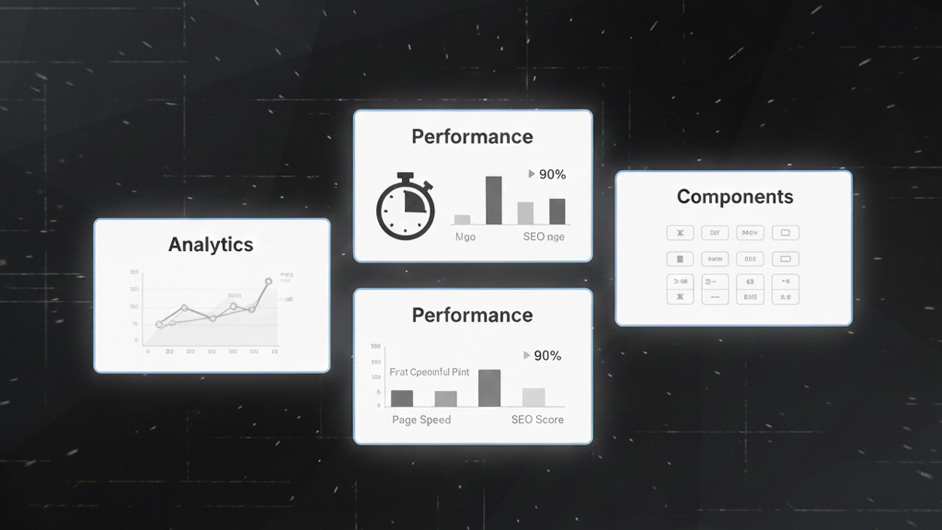 Website deliverables: performance optimization, SEO structure, analytics tracking