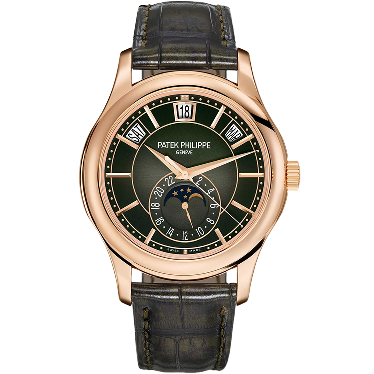 Patek Philippe Complications Green Rose Gold Leather 40mm
