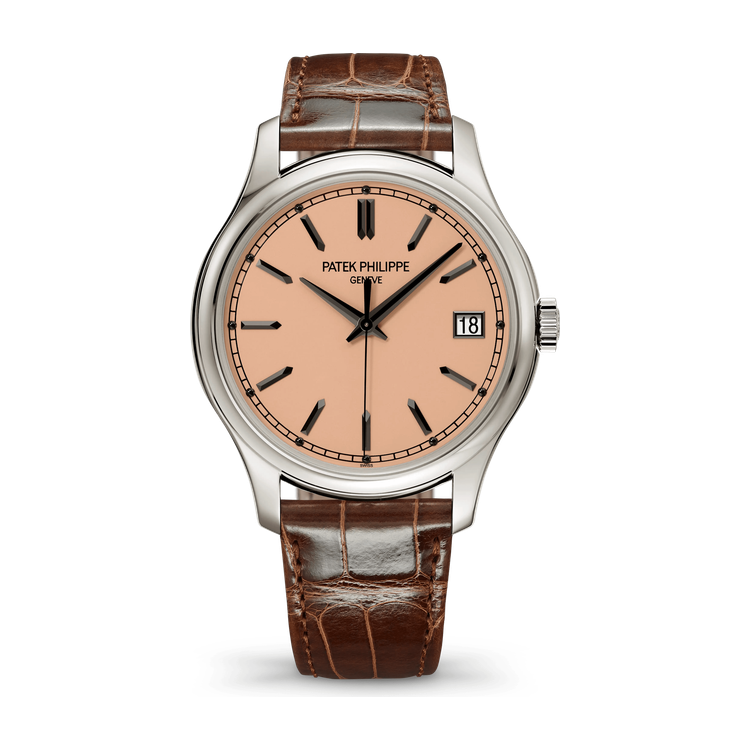 Patek Philippe Calatrava Rose Gold White Gold Alligator Leather 39mm