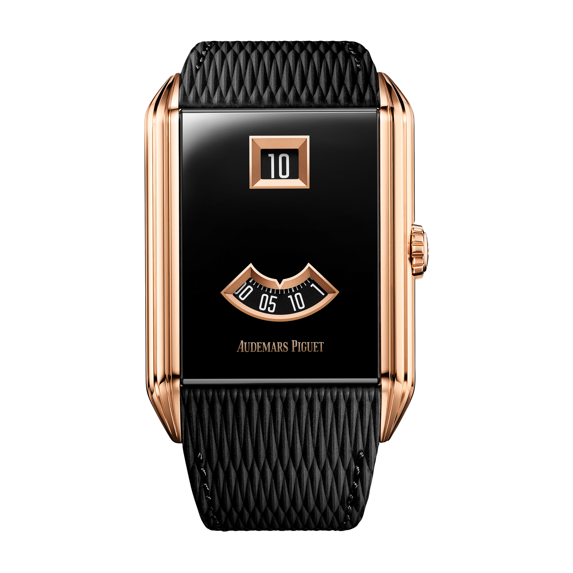 Audemars Piguet Neo Frame Jumping Hour Skeleton Rose Gold Leather 34mm